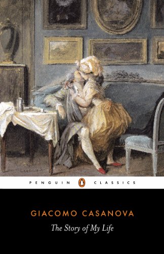 Book cover featuring a historical painting of a couple embracing in a room.