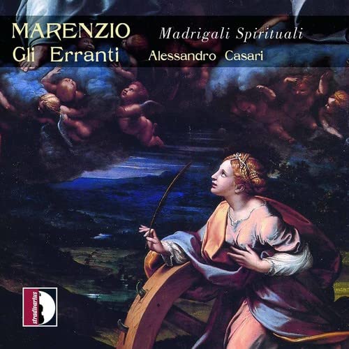 CD cover: Renaissance painting of a woman with angels, titled "Marenzio.