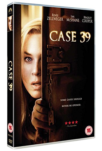DVD cover for "Case 39" featuring Renée Zellweger and a padlock.
