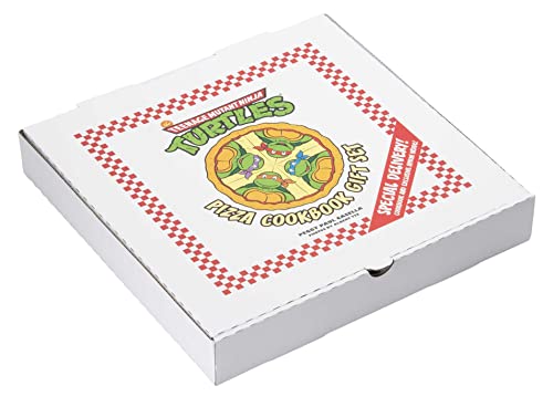 Pizza box shaped cookbook featuring the Teenage Mutant Ninja Turtles.