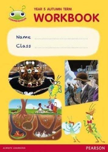 Yellow workbook cover for Year 5, with illustrated scenes and insect characters.