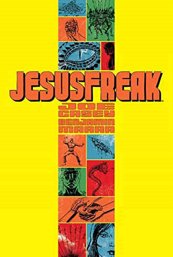 Book cover: "Jesusfreak" with a cross design and colorful, surreal imagery.