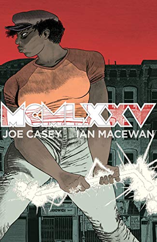 Comic book cover: woman with a chain, bold red "MCMLXXV" text.