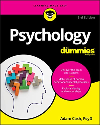 Book cover: "Psychology for Dummies," 3rd Edition, with brain-shaped puzzle pieces.