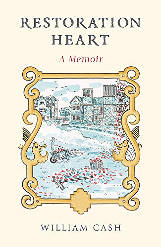Book cover: “Restoration Heart” memoir with illustrated landscape frame.