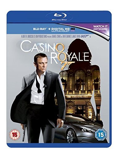 Casino Royale Blu-ray cover featuring Daniel Craig as James Bond in a suit.