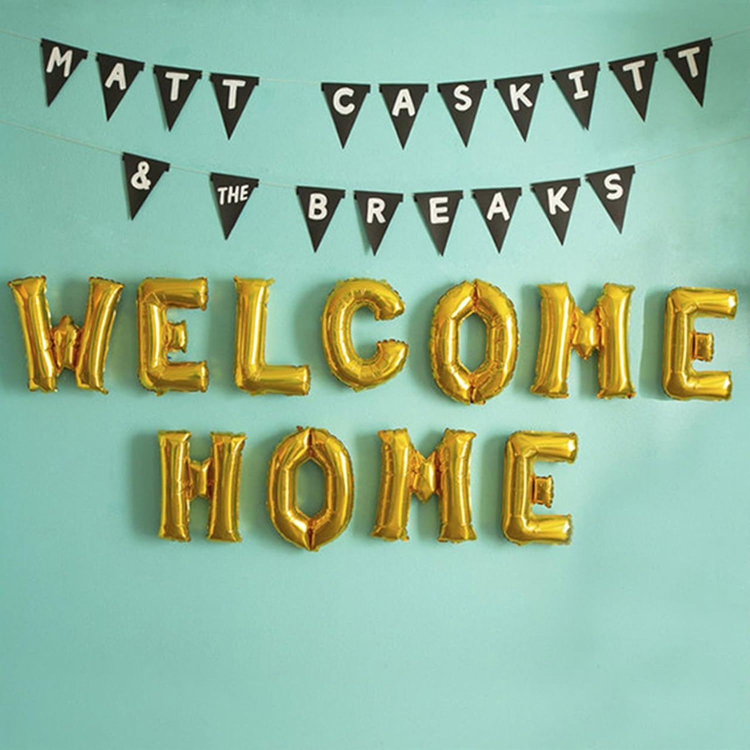 Vinyl record of Caskitt & Matt’s “Welcome Home” album in a sleeve.