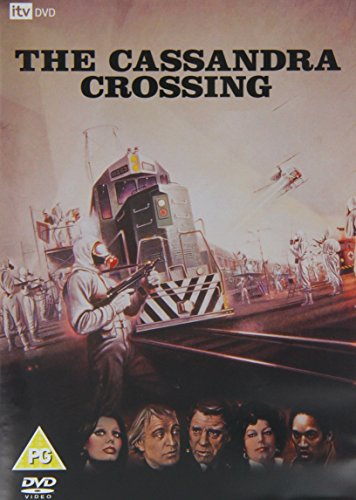 DVD cover for "The Cassandra Crossing" showing a train with soldiers and characters' faces.