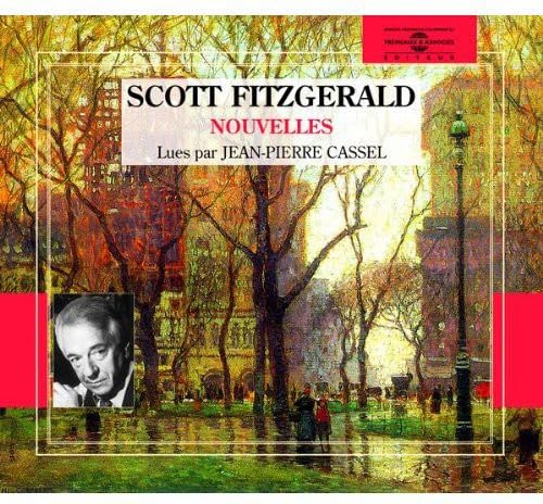 CD cover: Scott Fitzgerald stories read by Jean-Pierre Cassel, autumn scene.