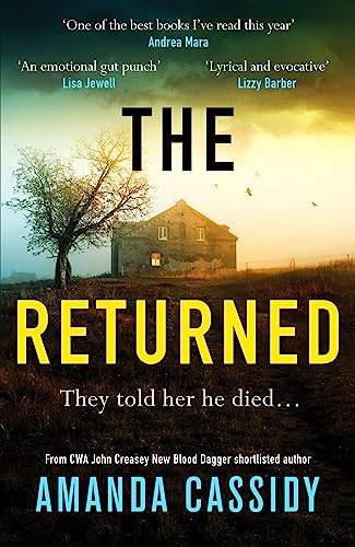 Book cover: a weathered house in a misty, rural landscape.