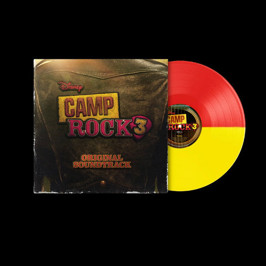 Camp Rock 3 vinyl record with red and yellow disc, jacket shown.