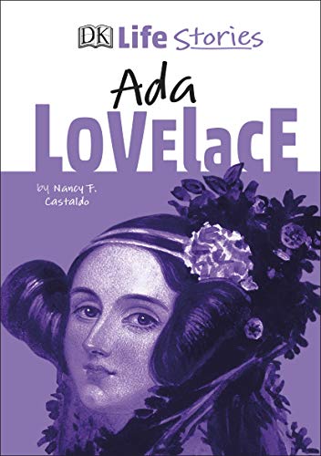 Book cover featuring a portrait of Ada Lovelace with floral details.