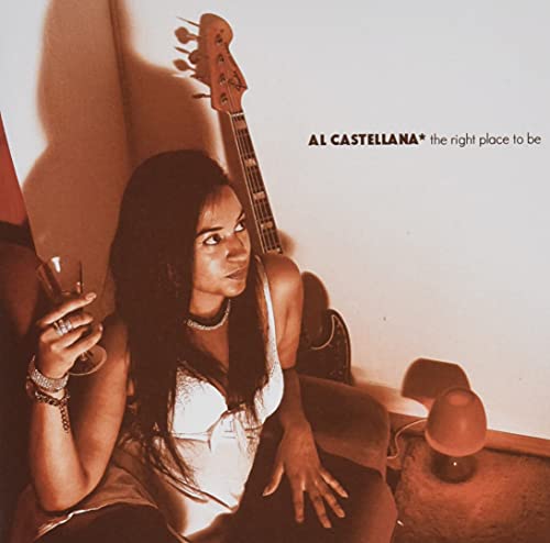 Sepia-toned album cover of Al Castellana sitting with a bass guitar in background.