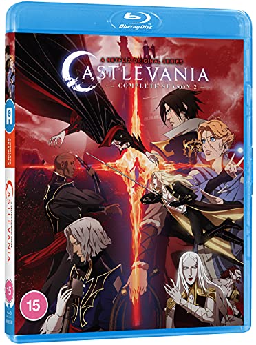 Castlevania" Season 2 Blu-ray cover featuring anime-style character art.