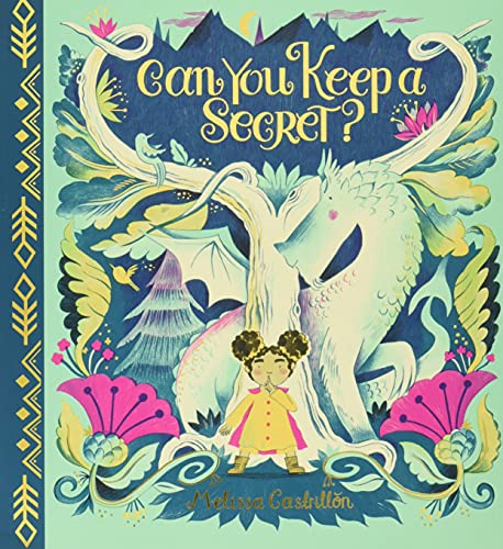 Children’s book cover with a girl and a large, white, ornate unicorn.