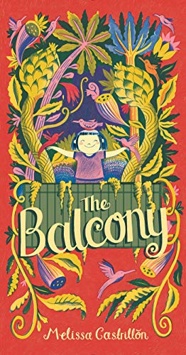 Book cover: girl with arms outstretched amidst lush, colorful foliage.