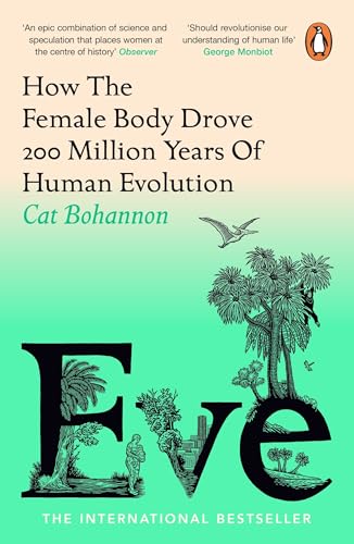 Book cover: "Eve," featuring a large letter "E" with tropical foliage.
