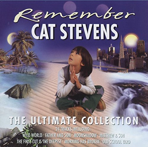 Cat Stevens album cover: boy looking up at cityscape and nature.