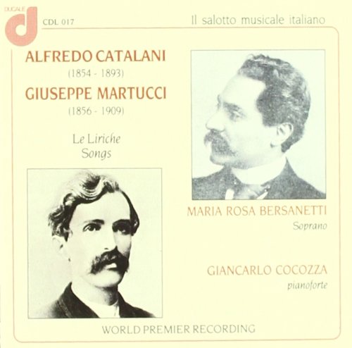 CD cover featuring portraits of composers Alfredo Catalani and Giuseppe Martucci.