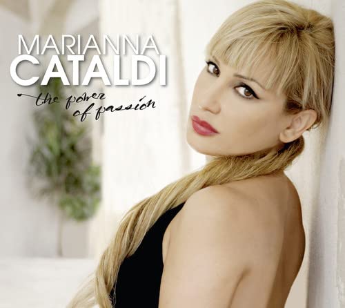 CD cover featuring Marianna Cataldi with blonde hair and red lipstick.
