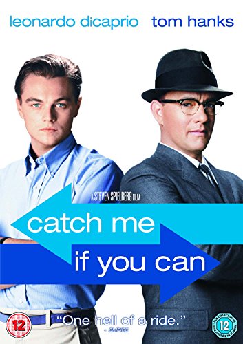 Catch Me If You Can" DVD cover featuring Leonardo DiCaprio and Tom Hanks.