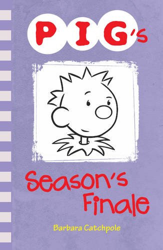Book cover: "PIG's Season's Finale" with cartoon pig illustration.