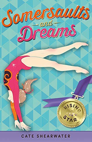 Book cover: girl in pink leotard doing a backbend, gold medal.