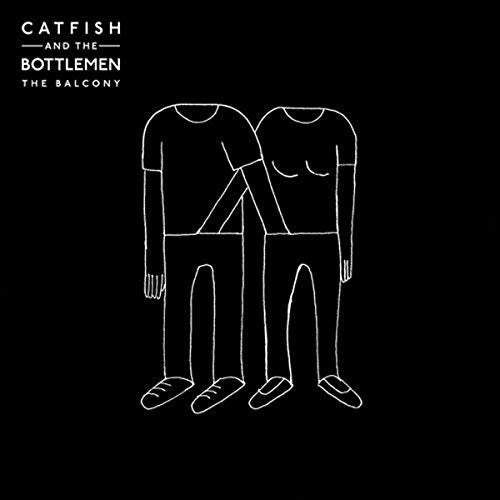 Black album cover with a white line drawing of two embracing figures.