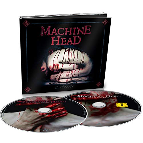 DVD cover for Machine Head’s “Catharsis” featuring a bound, bleeding figure.