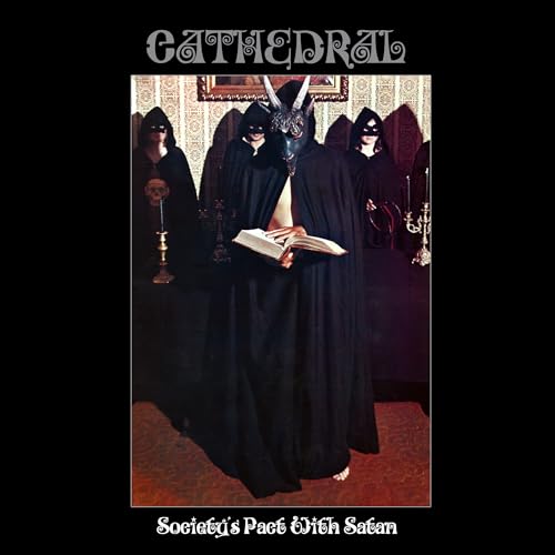 Album cover: hooded figures with a horned, masked central figure.