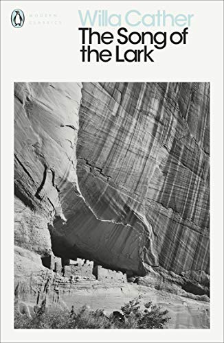 Book cover: "The Song of the Lark" with a canyon landscape.