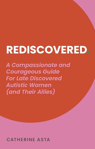 Book cover: "Rediscovered" with red circle and pink background.