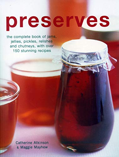 Book cover for “PRESERVES” with jam jars and red tones.