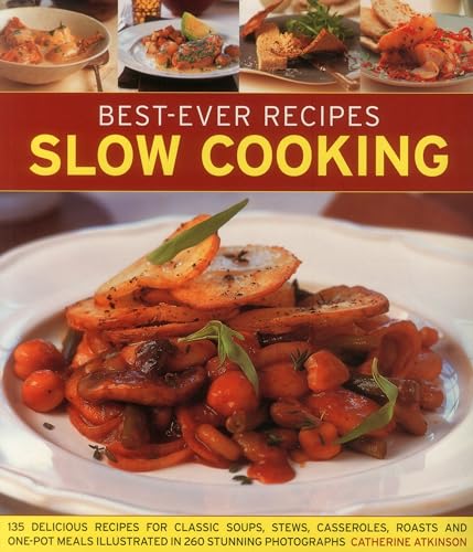 Cookbook cover featuring slow-cooked food photography and bold yellow title text.