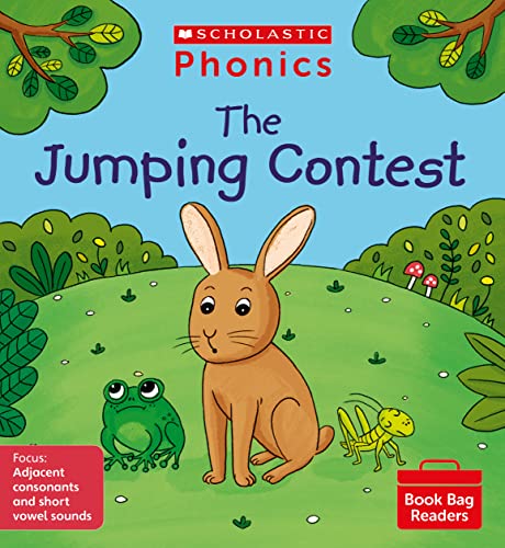 Book cover: rabbit, frog, and grasshopper in a green field.