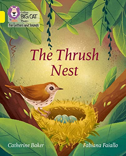 Book cover: a bird near a nest on a branch, illustrated style.