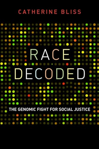 Book cover with title Race Decoded over a grid of colorful glowing dots.