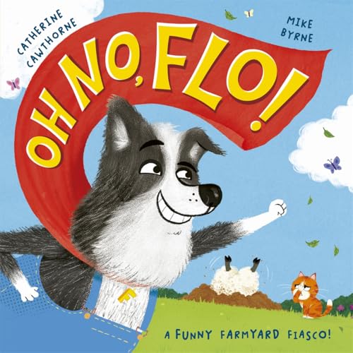 Book cover: a smiling dog looks down at a sheep and a cat.