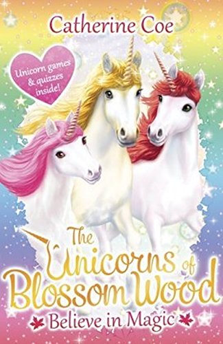 Book cover featuring three colorful unicorns with flowing manes.