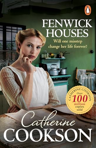 Book cover: "Fenwick Houses" by Catherine Cookson, featuring a woman’s portrait.