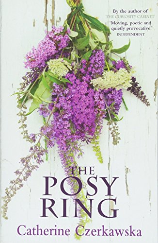 Book cover featuring a hanging bouquet of purple and white flowers.