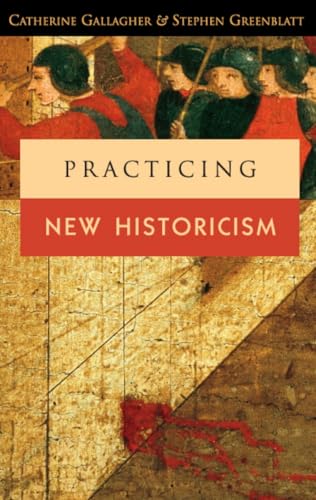 Book cover: "Practicing New Historicism" with medieval painting detail.