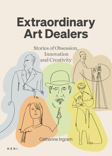 Book cover with sketched portraits of art dealers and title text.