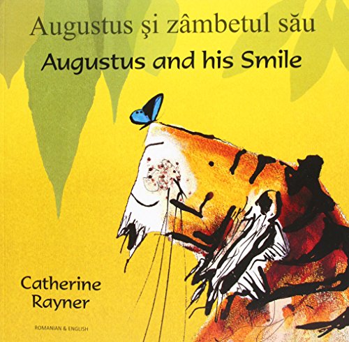 Book cover: tiger with a butterfly, Romanian and English title.