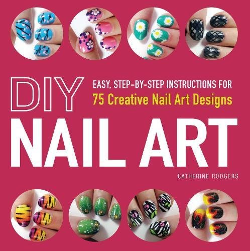 Book cover featuring colorful, patterned fingernails and the title "DIY Nail Art".