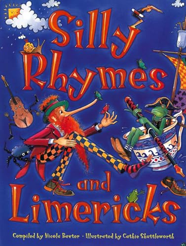 Book cover with colorful cartoon characters and playful title text.