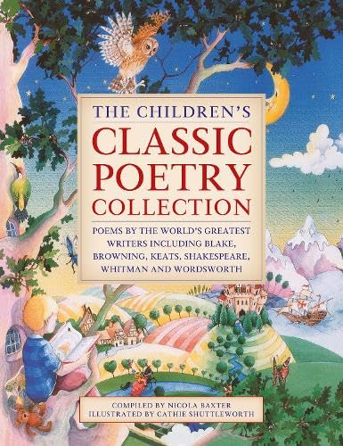 Book cover illustration showing a child reading in a whimsical landscape with an owl.