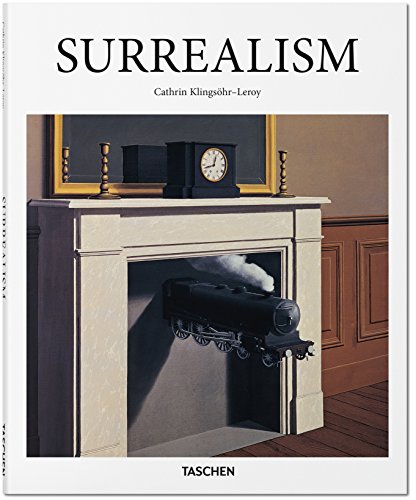 Book cover featuring Magritte's painting of a steam train emerging from a fireplace.