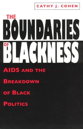Book cover: "The Boundaries of Blackness" with bold white and red text.
