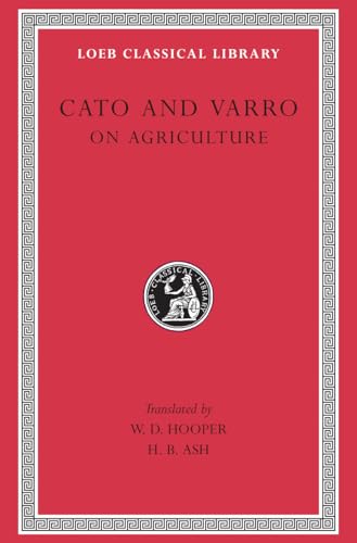 Red book cover with text: "Cato and Varro, On Agriculture.